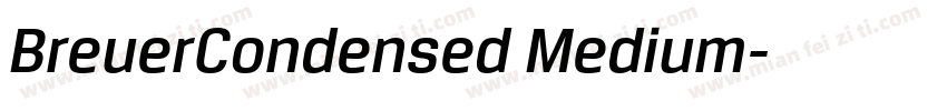 BreuerCondensed Medium字体转换